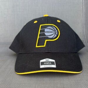 Indiana pacers hat SnapBack cap men’s Black and Yellow nd embroidered logo